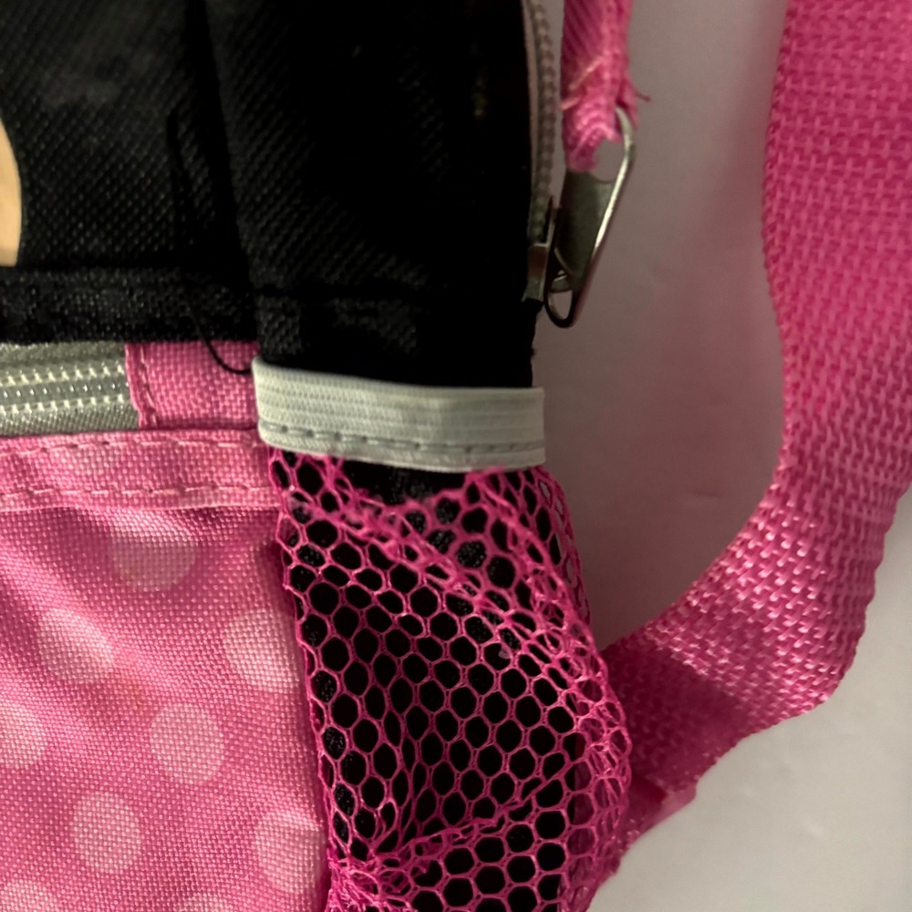 Disney Minnie Mouse Toddler Backpack Pink Polka Dot Safety Harness Leash - Picture 2 of 7